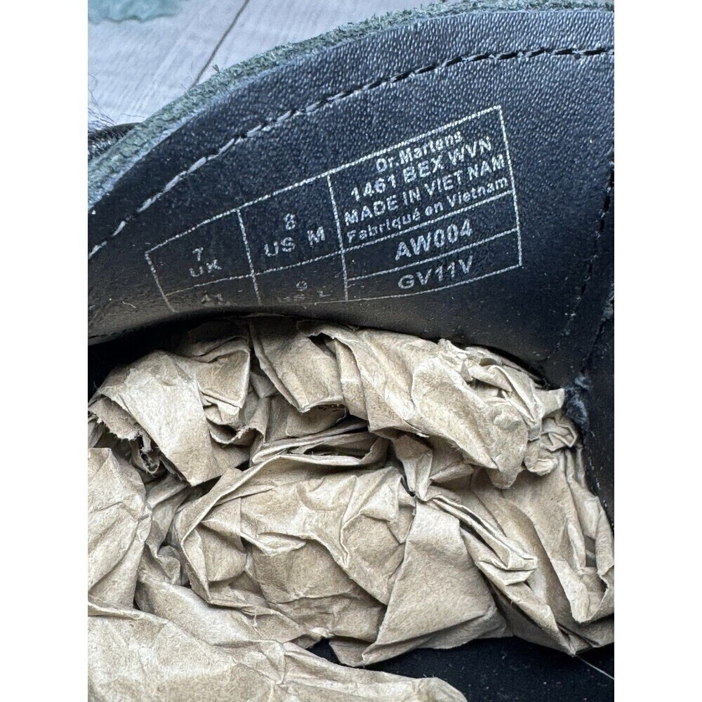 Dr Martens 1461 Bex WVN Basketweave Leather Oxford Sz 8 Men Black Luxor Shoes - Picture 12 of 13